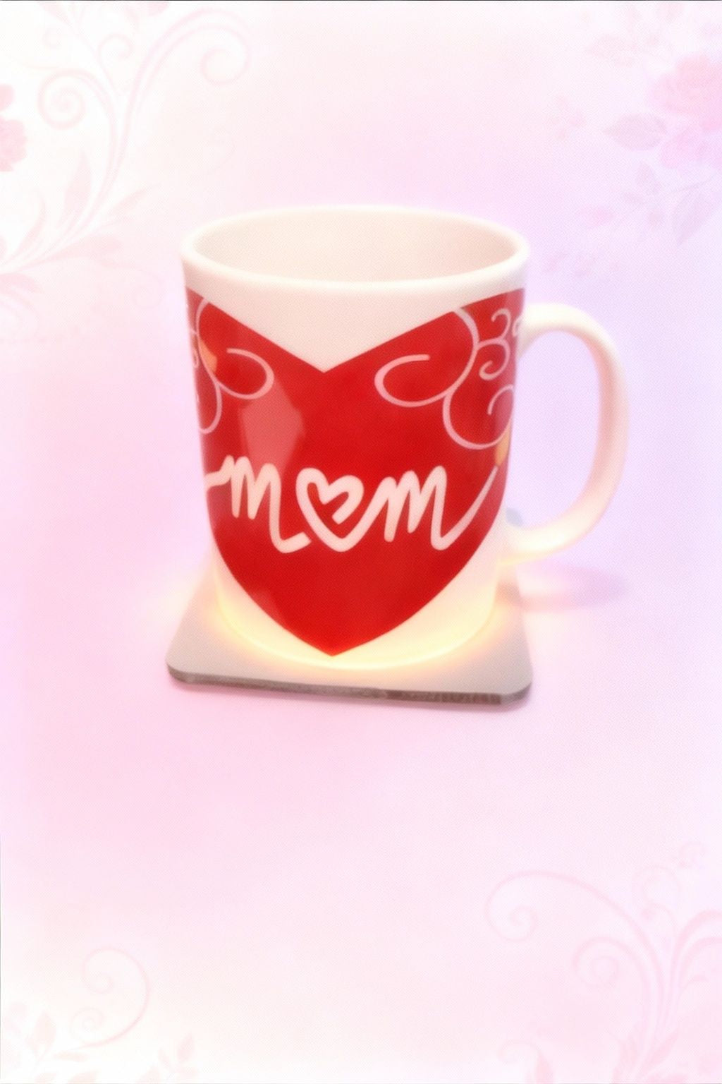 Red Heart Mum Mug
