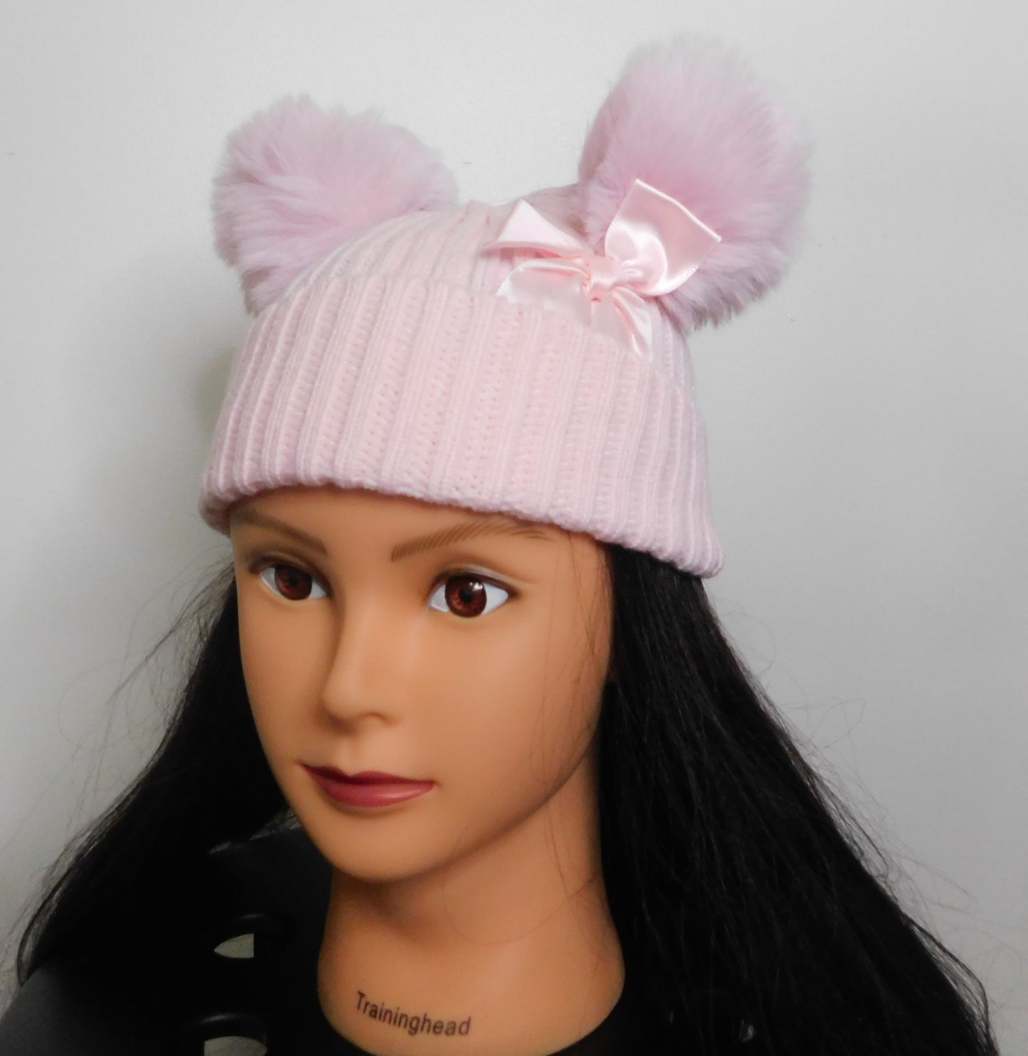 Pink Winter Bobble Hat