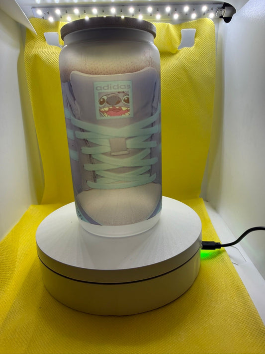 Frosted glass tumbler