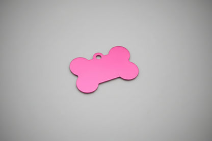 Coloured bone shape dog tag