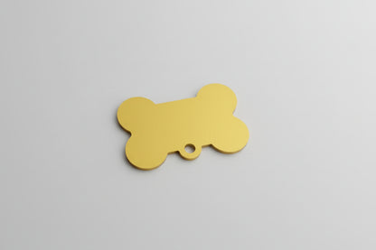 Coloured bone shape dog tag