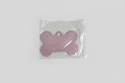 Coloured bone shape dog tag