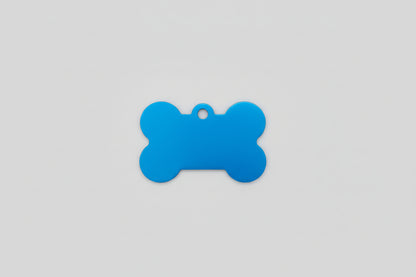 Coloured bone shape dog tag