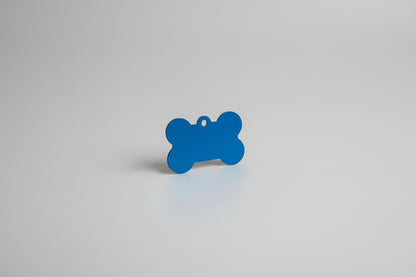 Coloured bone shape dog tag