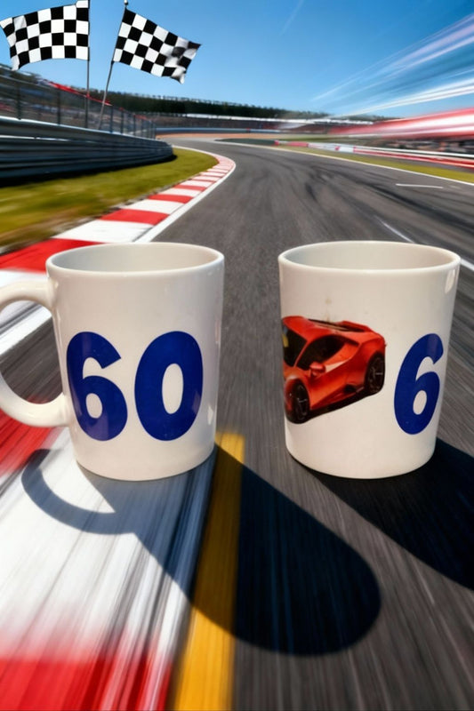 60 mug with sports car