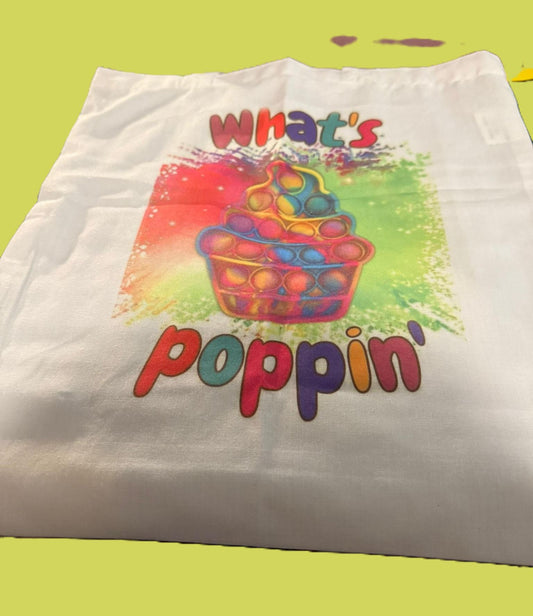 What's poppin' tote bag