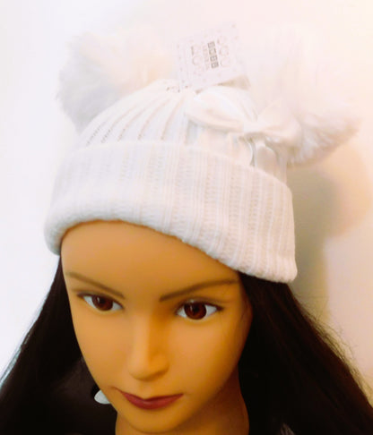 White Bobble Hat