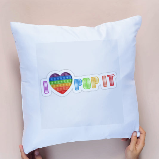 I Love Pop It Cushion Cover